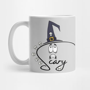 SCARY WORD - FUNNY FACE - HALLOWEEN WITCH Mug